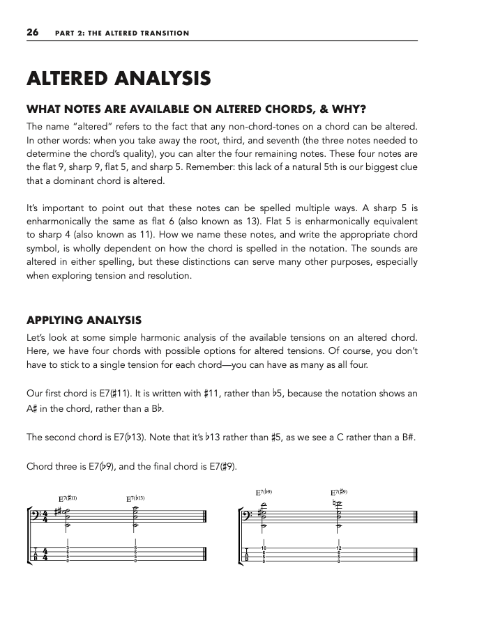 Bass Player's Guide to Altered Chords and Scales | eBook