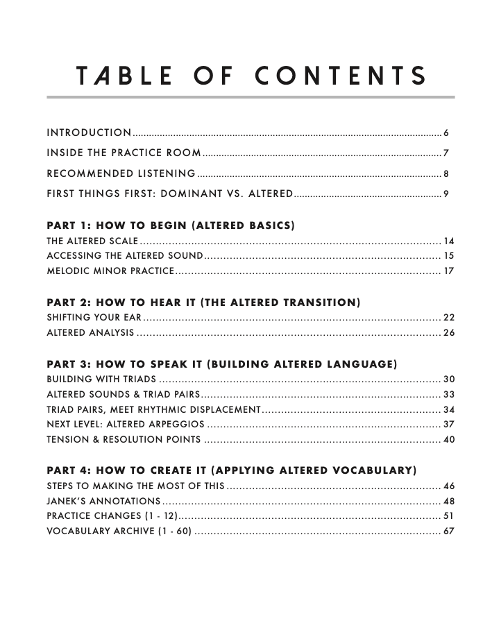 Bass Player's Guide to Altered Chords and Scales | Signed Paperback