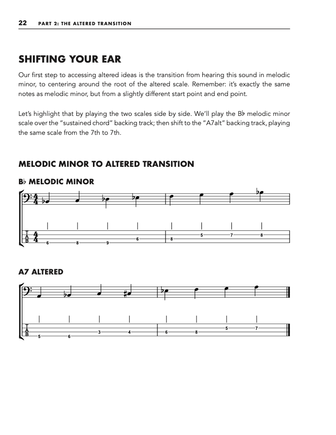 Bass Player's Guide to Altered Chords and Scales | Signed Paperback